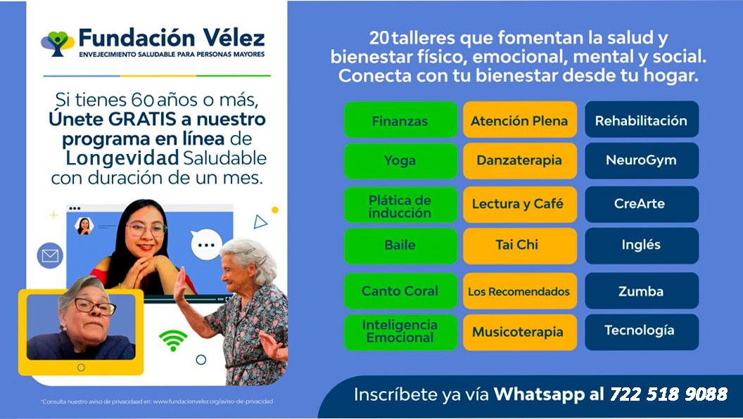 Envejecimiento Saludable - Talleres Fundación Vélez