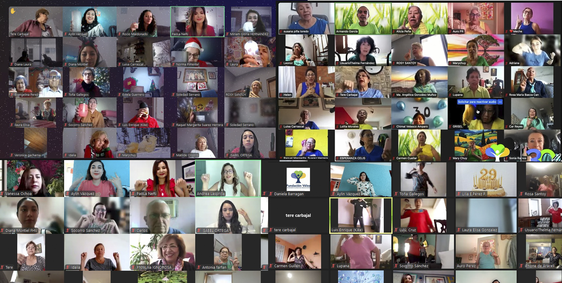 Adultos mayores sonriendo